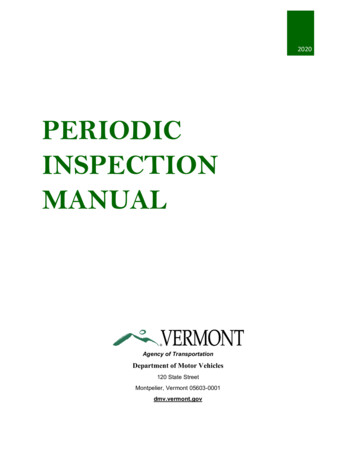 PERIODIC INSPECTION MANUAL