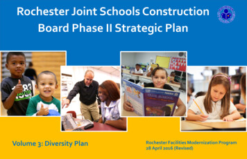 Rochester Joint Schools Construction Board Phase II Strategic Plan
