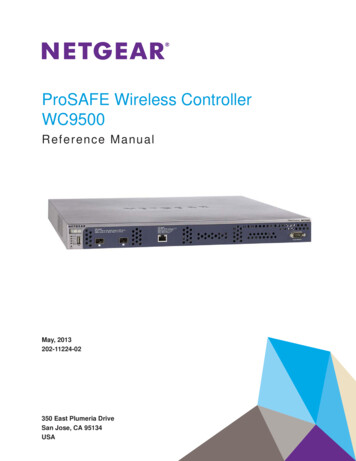 ProSAFE Wireless Controller WC9500 Reference Manual - Netgear
