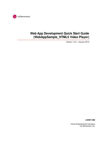 Web App Development Quick Start Guide - LG E