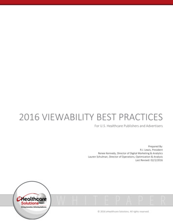 2016 Viewability Best Practices - AMM