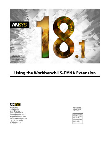 Using The Workbench LS-DYNA Extension - Ansys