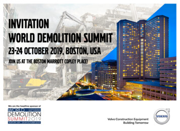 INVITATION World Demolition Summit - Demolition Association