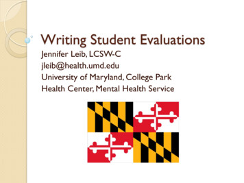 Writing Student Evaluations