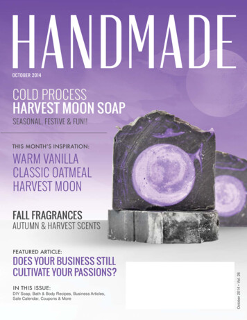 OCTOBER 2014 COLD PROCESS HARVEST MOON SOAP