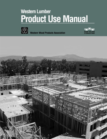 Western Lumber Product Use Manual