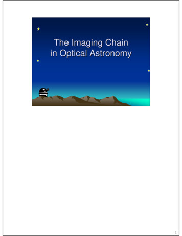 The Imaging Chain In Optical Astronomy - RIT