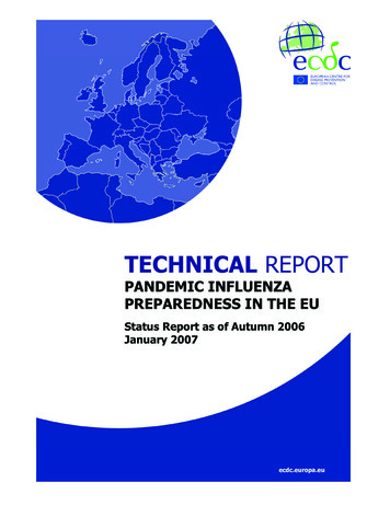 PANDEMIC INFLUENZA PREPAREDNESS IN THE EU