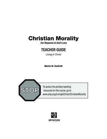 Christian Morality - Smp 