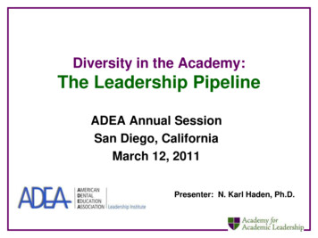 Diversity In The Academy: The Leadership Pipeline