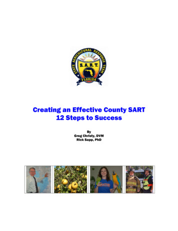 Creating An Effective County SART 12 Steps To Success