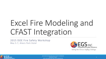 Fire Modeling With Excel And CFAST Integration - Energy