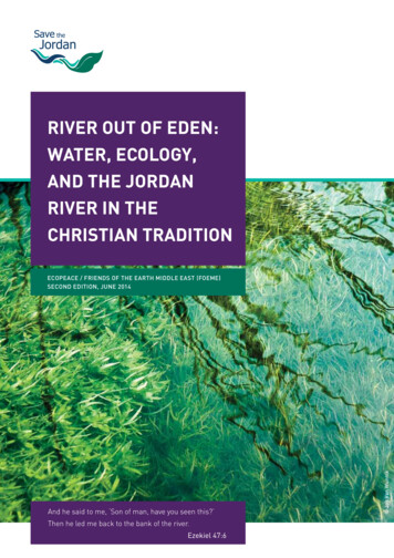 RIVER OUT OF EDEN: WATER, ECOLOGY, AND THE JORDAN 