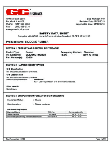 SAFETY DATA SHEET Material Name: 502CLEAR Version - GC Electronics