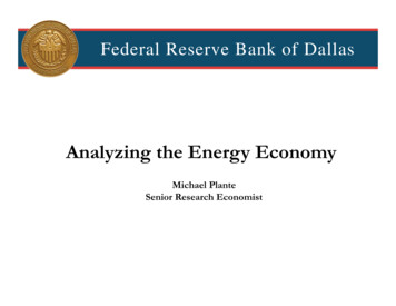 Analyzing The Energy Economy - Dallasfed 