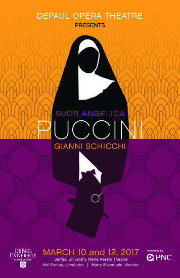 SUOR ANGELICA PUCCINI - Music.depaul.edu