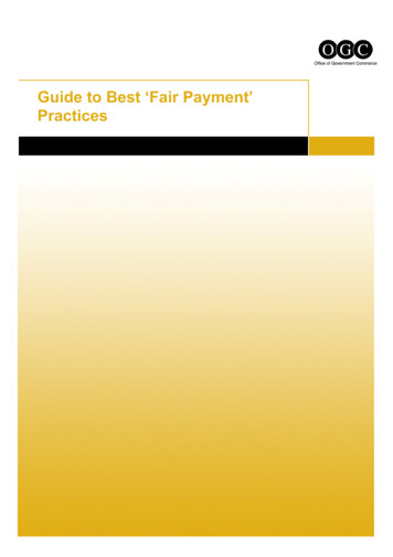 Guide To Best 'Fair Payment' Practices - BiP Solutions