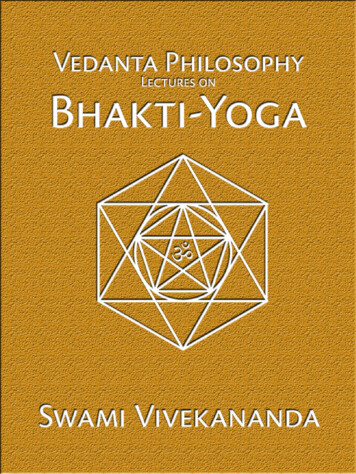 Vedanta Philosophy: Lectures On Bhakti Yoga