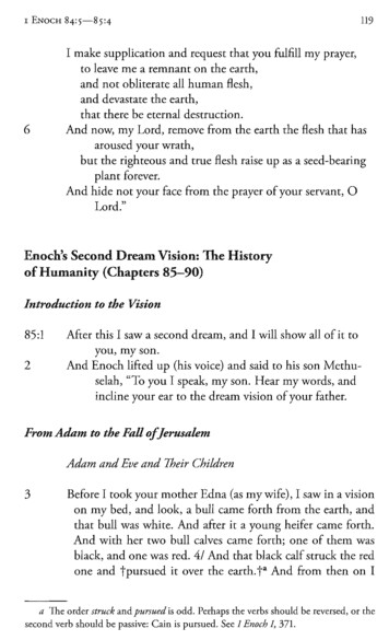 Enoch's Second Dream Vision: The History Of Humanity .