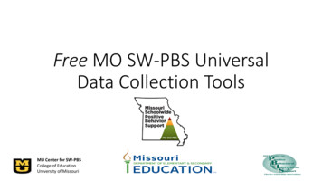 Free MO SW-PBS Universal Data Collection Tools