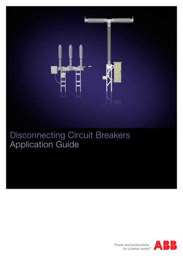 Disconnecting Circuit Breakers Application Guide