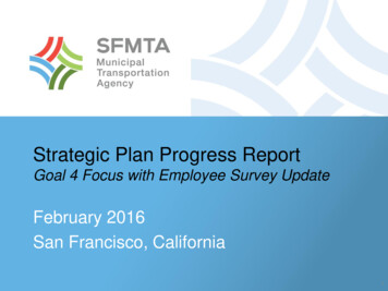 Goal 4 Focus With Employee Survey Update - San Francisco Municipal Railway
