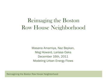 Reimaging The Boston Row House Neighborhood