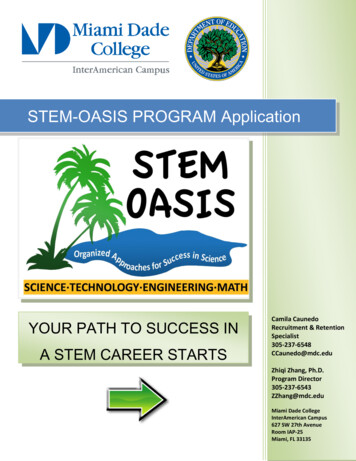 -OASIS PROGRAM Application - Miami Dade College