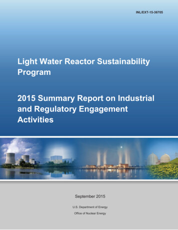 Light Water Reactor Sustainability Program And Regulatory .