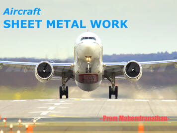 Aircraft SHEET METAL WORK