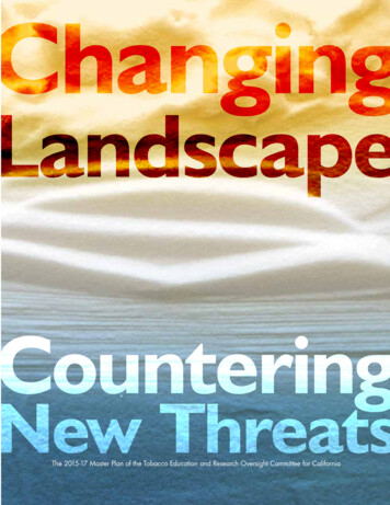 Changing Landscapes, Countering New Threats