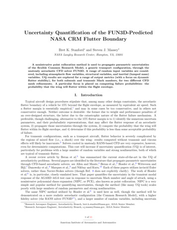 Uncertainty Quanti Cation Of The FUN3D-Predicted NASA CRM Flutter Boundary