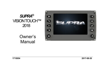 SUPRA VISION TOUCH 2018 - Skiers Choice