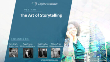 WEBINAR The Art Of Storytelling - Shipley Associates