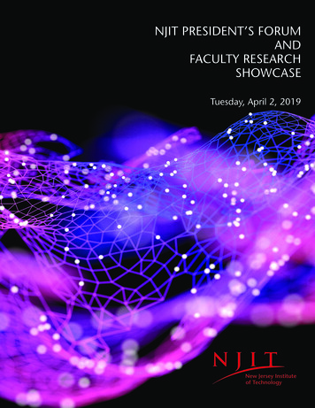 Njit President'S Forum And Aculf Ty Research Showcase
