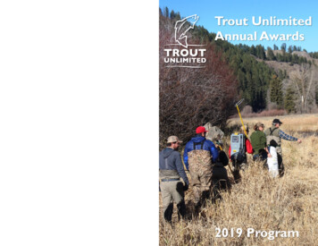 Trout Unlimited Annual Awards
