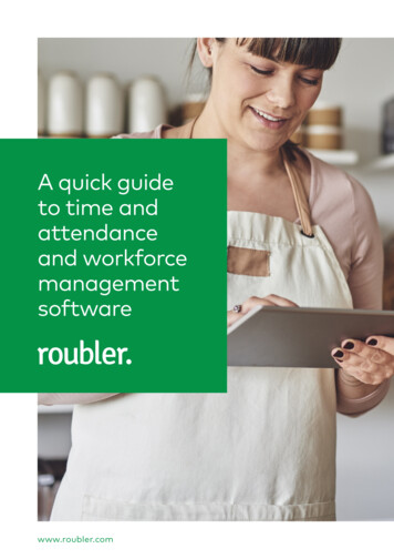 A Quick Guide To Time And Attendance And Workforce Management Software