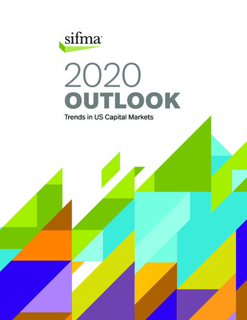 SIFMA 2020 Outlook - Trends In US Capital Markets