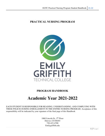 PRACTICAL NURSING PROGRAM - Emilygriffith.edu