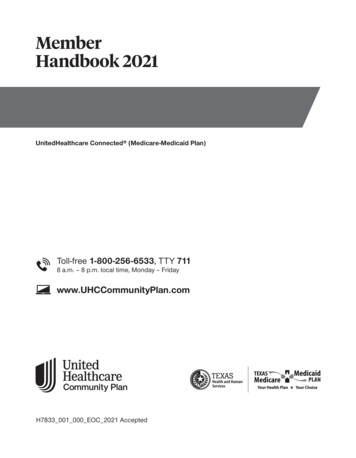 Member Handbook 2021 - UnitedHealthcare Community 