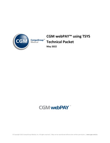 2022-05-02 CGM WebPAY Using TSYS Technical Packet V1