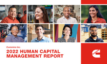 Cummins Inc. 2022 HUMAN CAPITAL MANAGEMENT REPORT