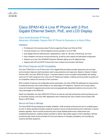 Cisco SPA514G 4-Line IP Phone With 2-Port Gigabit Ethernet Switch, PoE .