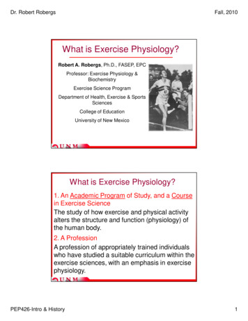 What Is Exercise Physiology?