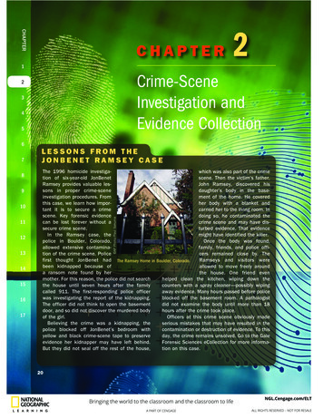 CHAPTER Crime-Scene Investigation And Evidence 
