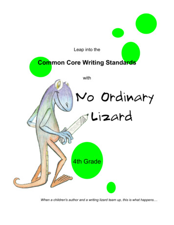 4th Grade Lizard Writing Guide - WordPress 