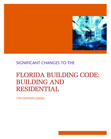 FLORIDA BUILDING CODE: BUILDING AND RESIDENTIAL