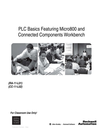 PLC Basics Featuring Micro800 And Connected Components Workbench
