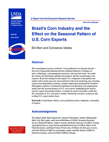 Brazil’s Corn Industry And The Effect On The Seasonal .
