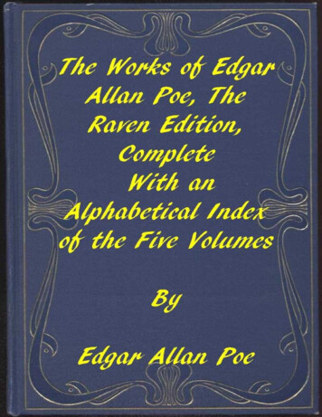 The Works Of Edgar Allan Poe, The Raven Edition / Table Of .